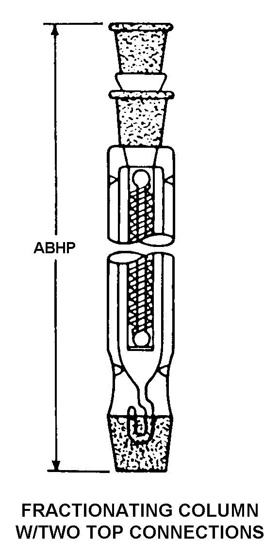 FRACTIONATING COLUMN W/TWO TOP CONNECTIONS style nsn 6640-00-494-3954