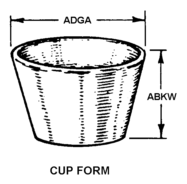 CUP FORM style nsn 6640-00-290-6783