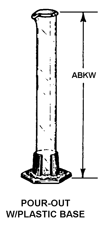 POUR-OUT W/PLASTIC BASE style nsn 6640-01-352-0052