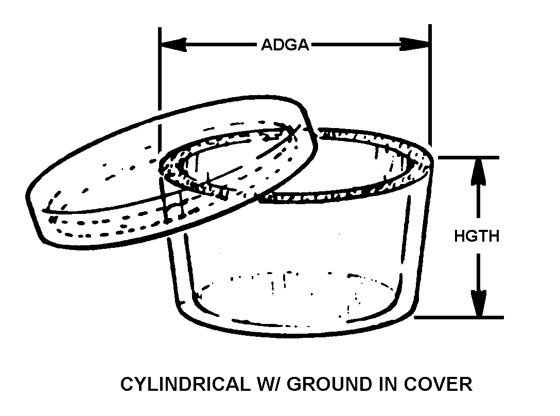 CYLINDRICAL W/GROUND IN COVER style nsn 6640-01-092-8385