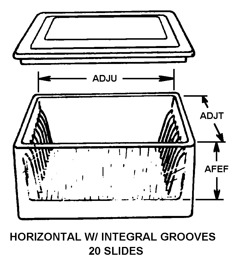 HORIZONTAL W/INTEGRAL GROOVES 20 SLIDES style nsn 6640-01-352-0051