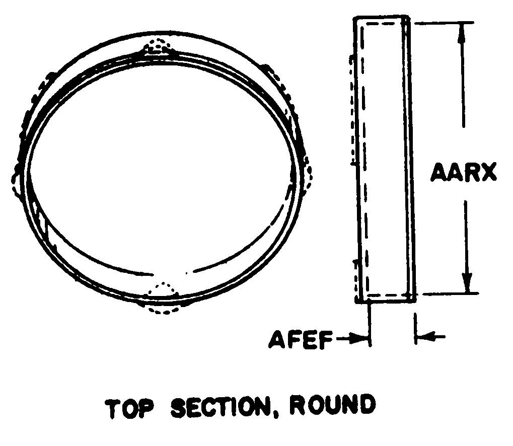 TOP SECTION, ROUND style nsn 6640-00-422-1000