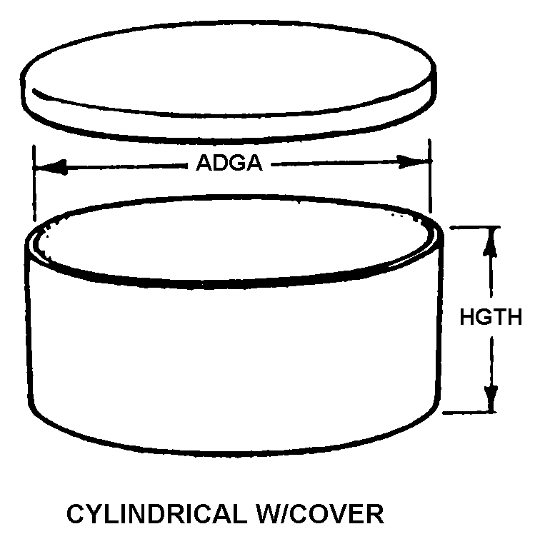 CYLINDRICAL W/COVER style nsn 6640-00-764-2118