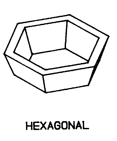 HEXAGONAL style nsn 6640-01-267-4666