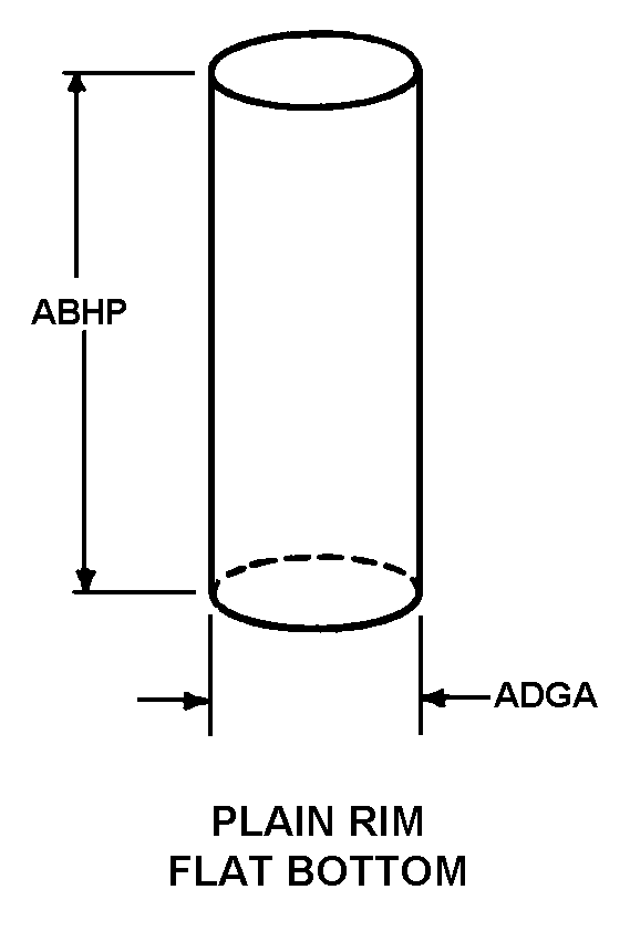 PLAIN RIM FLAT BOTTOM style nsn 6640-00-443-0300