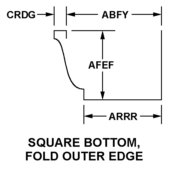 SQUARE BOTTOM, FOLD OUTER EDGE style nsn 5670-01-009-1579