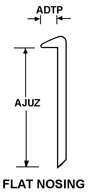 FLAT NOSING style nsn 1680-01-387-0304