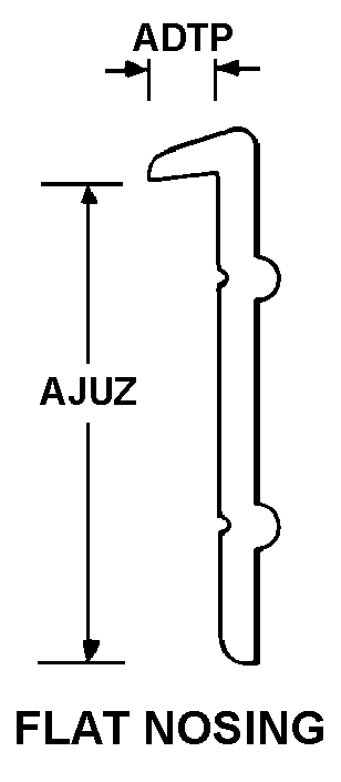 FLAT NOSING style nsn 1680-01-387-0304