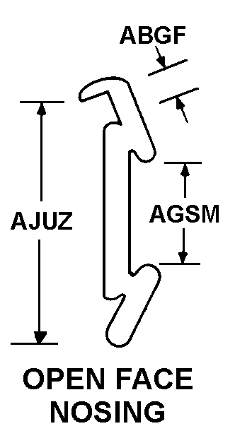 OPEN FACE NOSING style nsn 5670-01-009-8016