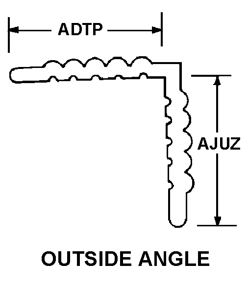 OUTSIDE ANGLE style nsn 2590-01-187-3614