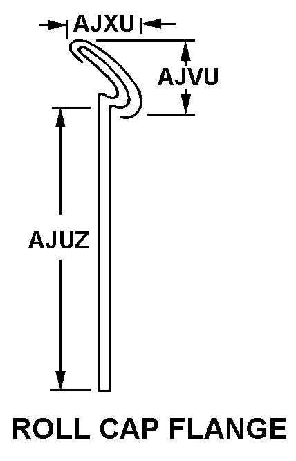 ROLL CAP FLANGE style nsn 5670-01-070-5377