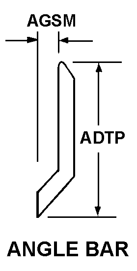 ANGLE BAR style nsn 1560-00-905-2503