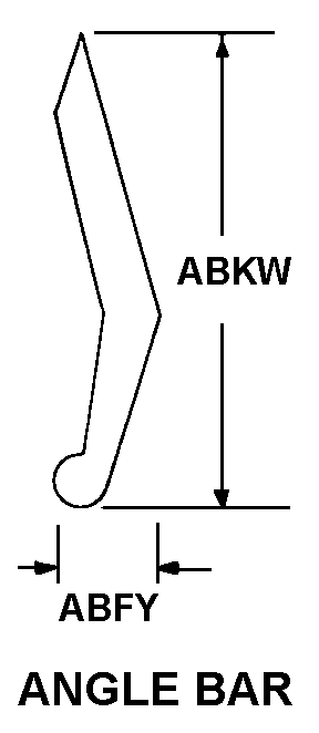 ANGLE BAR style nsn 5670-01-049-1059