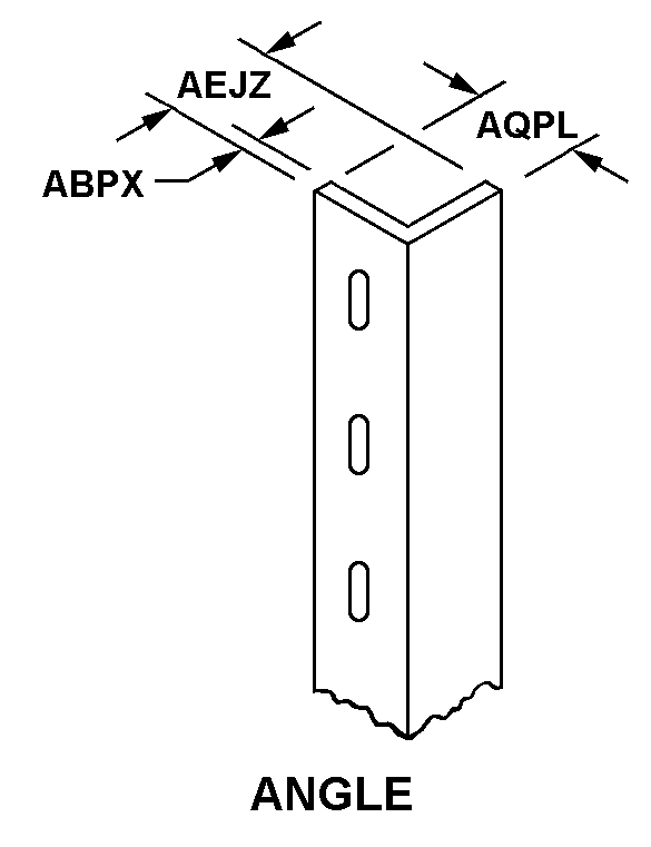 ANGLE style nsn 5660-01-417-2291