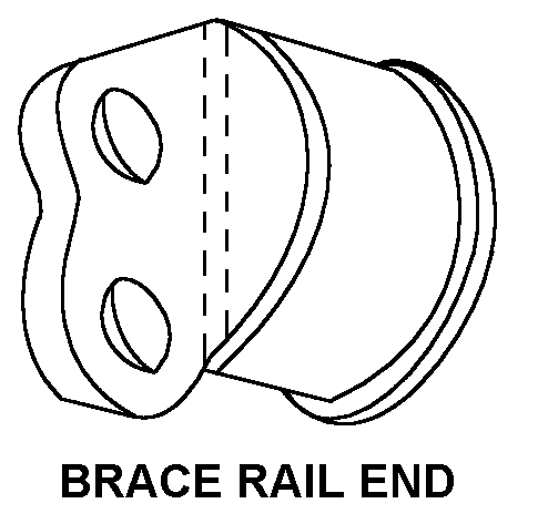 BRACE RAIL END style nsn 5660-00-116-3860