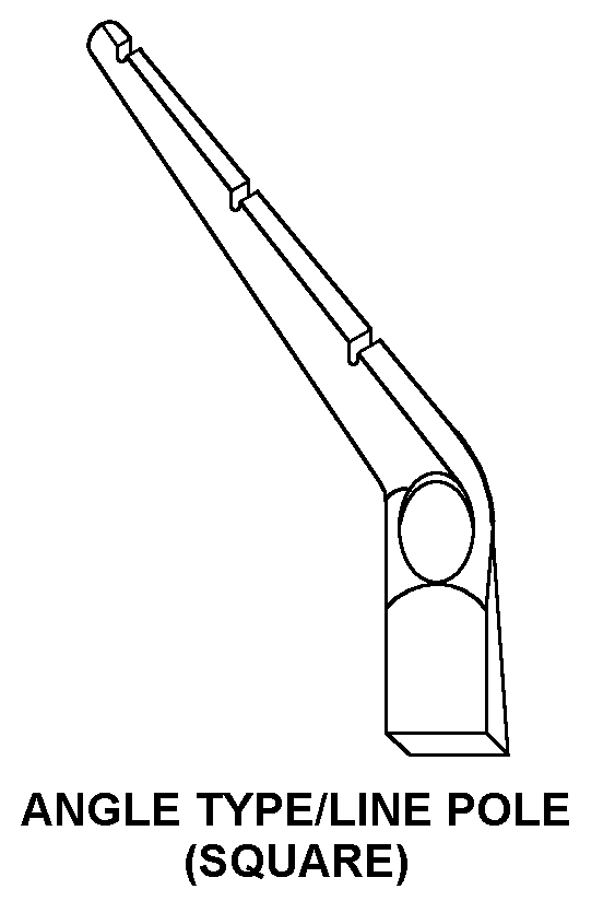 ANGLE TYPE/LINE POLE style nsn 5660-00-408-8743