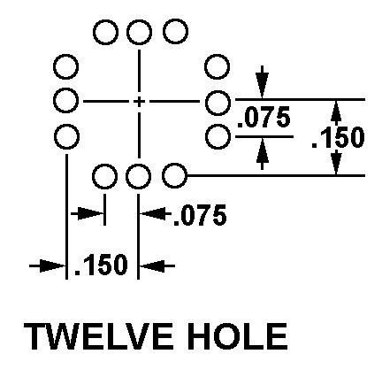 TWELVE HOLE style nsn 5999-01-383-2027