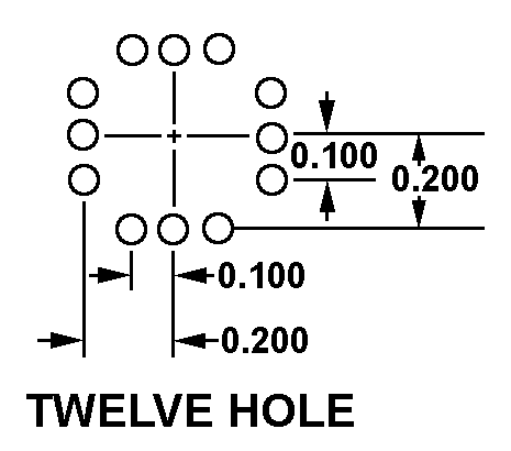 TWELVE HOLE style nsn 5999-01-383-2027