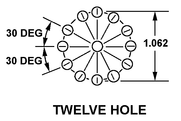 TWELVE HOLE style nsn 5999-01-383-2027