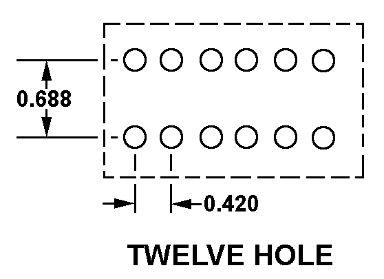 TWELVE HOLE style nsn 5999-01-383-2027