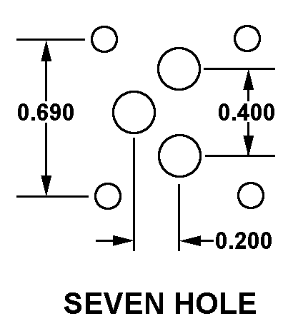 SEVEN HOLE style nsn 5999-01-202-9732
