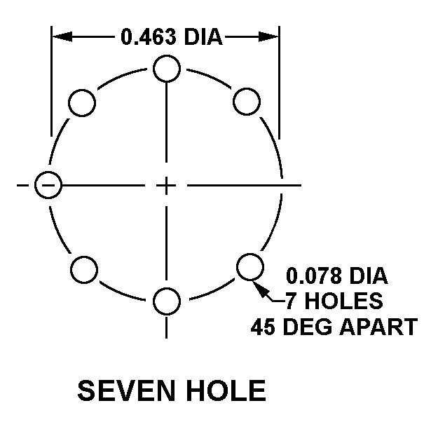 SEVEN HOLE style nsn 5999-01-202-9732