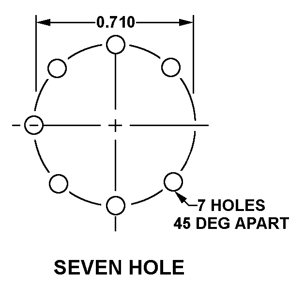 SEVEN HOLE style nsn 5999-01-202-9732