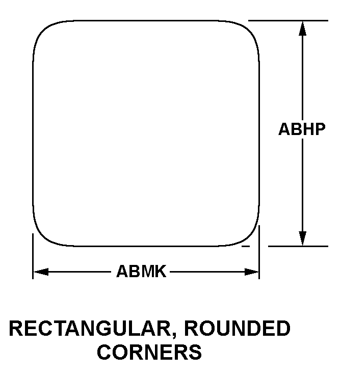 RECTANGULAR, ROUNDED CORNERS style nsn 5999-01-324-2205