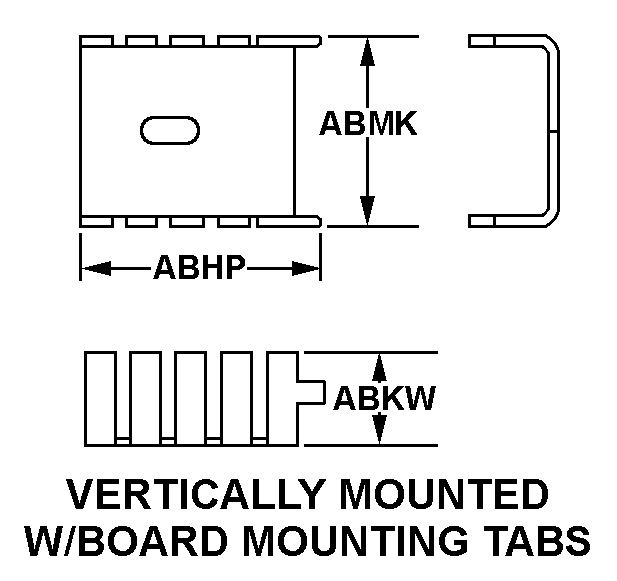 VERTICALLY MOUNTED W/BOARD MOUNTING TABS style nsn 5999-01-391-8019