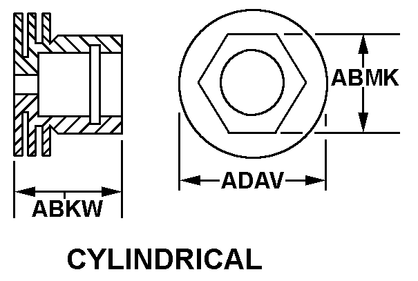 CYLINDRICAL style nsn 5999-01-395-0014