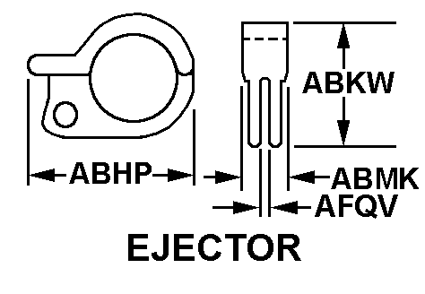 EJECTOR style nsn 5998-00-136-3193