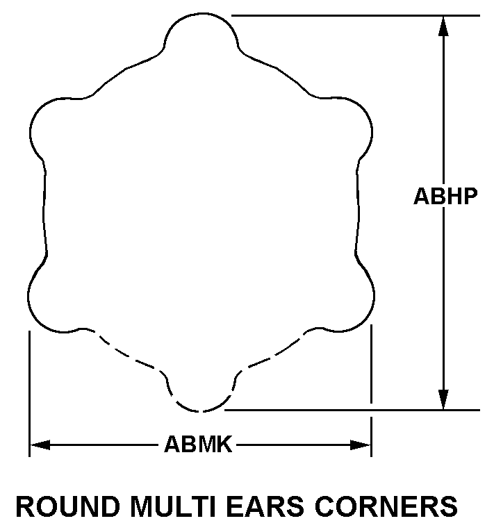 ROUND MULTI EARS CORNERS style nsn 5999-01-347-4698