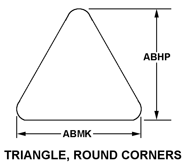 TRIANGLE, ROUND CORNERS style nsn 5998-01-284-1767