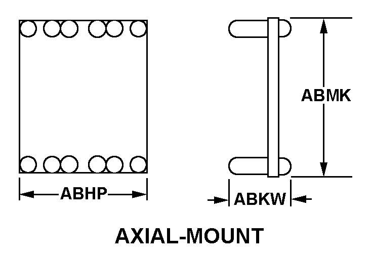 AXIAL-MOUNT style nsn 5999-01-368-2576