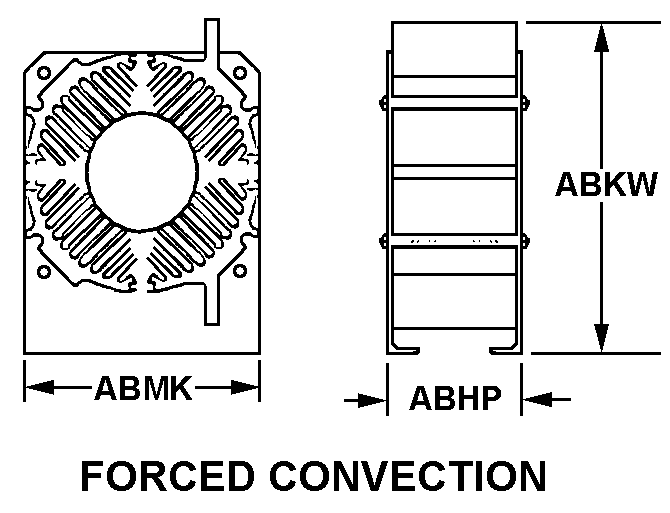 FORCED CONVECTION style nsn 5999-01-370-7773