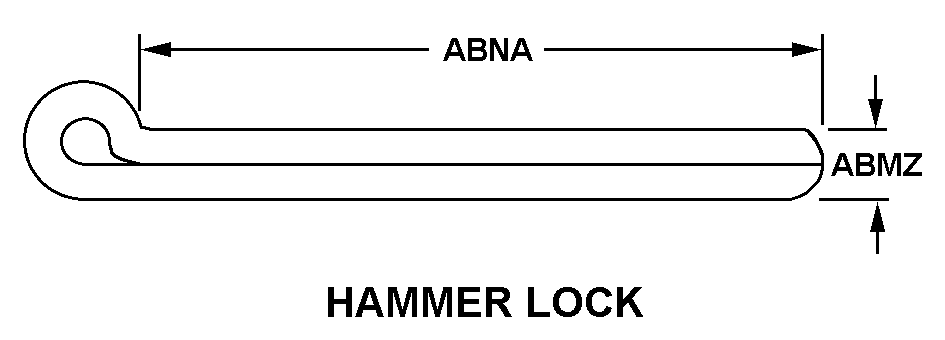 HAMMER LOCK style nsn 5315-01-498-9999