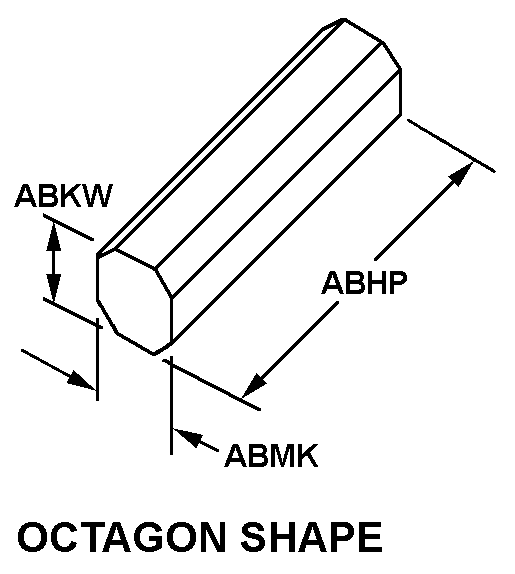 OCTAGON SHAPE style nsn 5315-00-492-1962