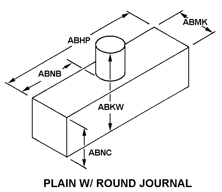 PLAIN W/ROUND JOURNAL style nsn 5315-01-024-6388