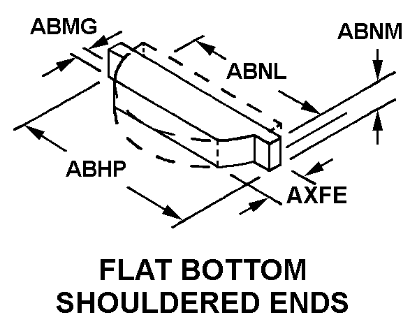 FLAT BOTTOM SHOULDERED ENDS style nsn 5315-01-245-2751