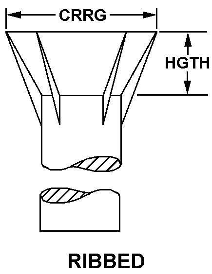 RIBBED style nsn 5315-01-393-2676