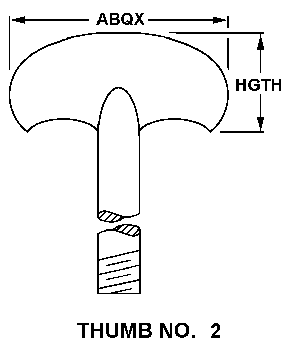 THUMB NO. 2 style nsn 5315-00-276-4099