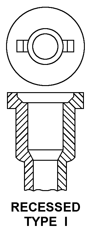 RECESSED TYPE I style nsn 5315-00-557-0575