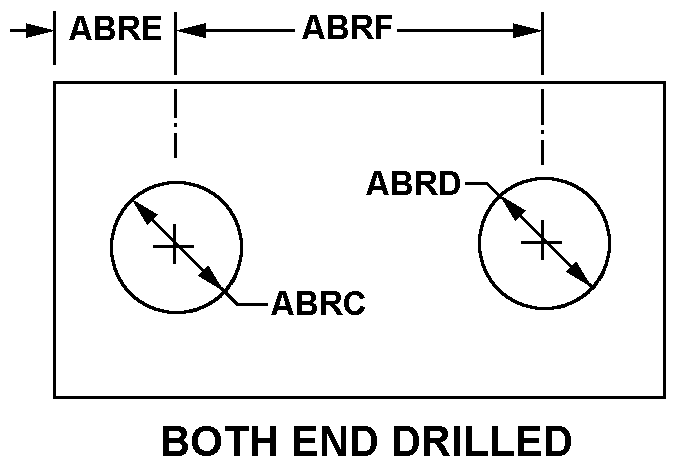 BOTH END DRILLED style nsn 5315-01-123-7234