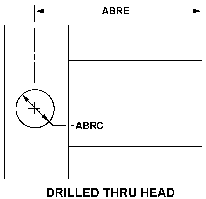 DRILLED THRU HEAD style nsn 5315-01-627-1139