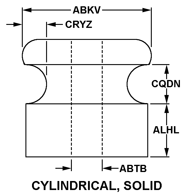 CYLINDRICAL, SOLID style nsn 5970-00-822-3799