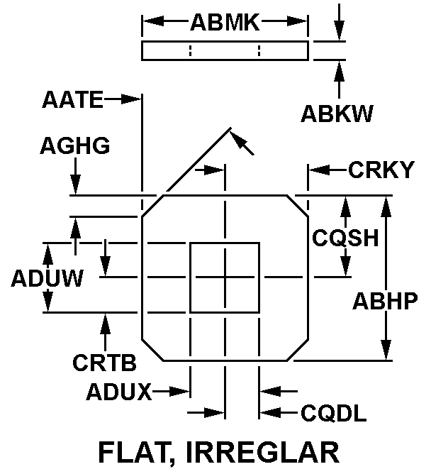 FLAT, IRREGULAR style nsn 5970-00-825-1264