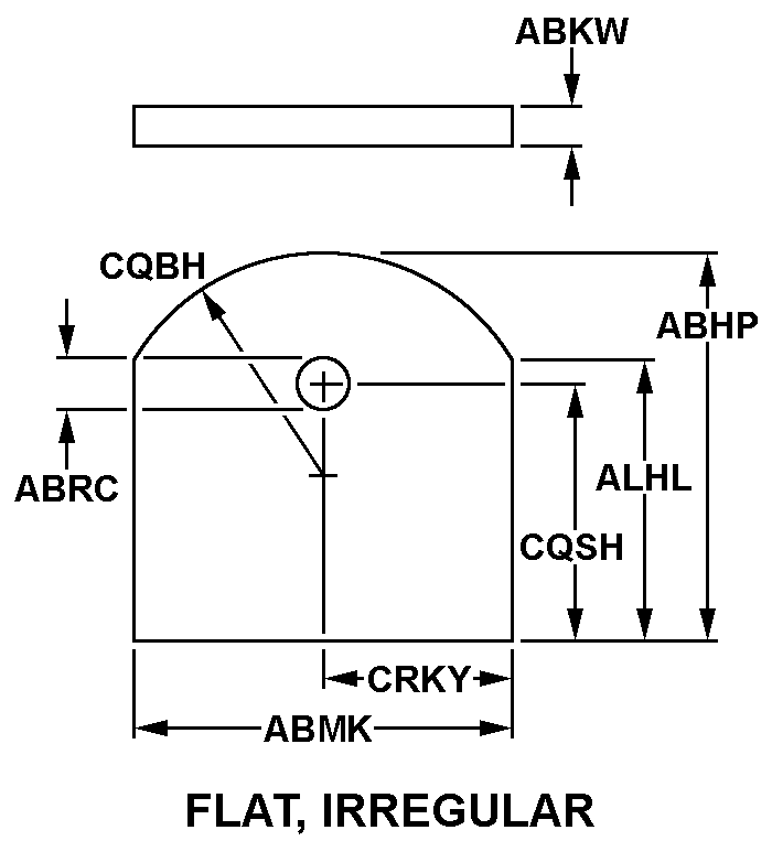 FLAT, IRREGULAR style nsn 5970-00-825-1264