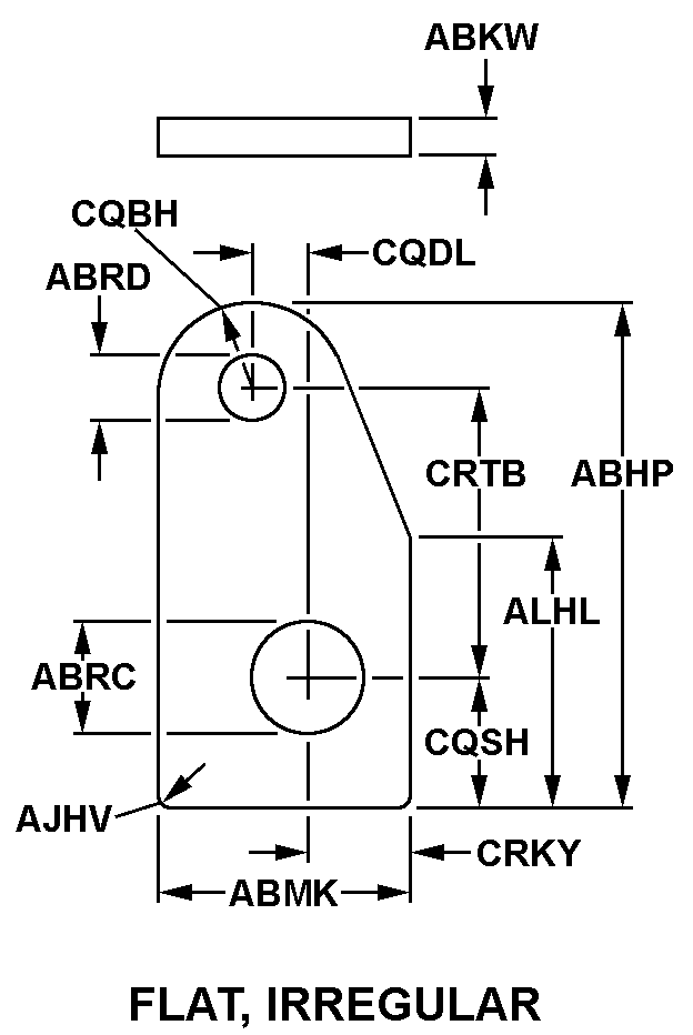 FLAT, IRREGULAR style nsn 5970-00-825-1264