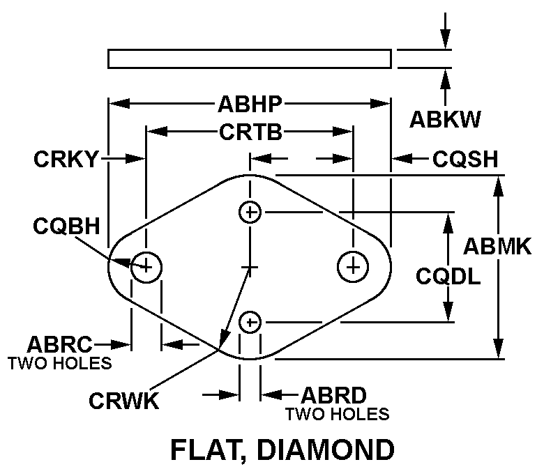 FLAT, DIAMOND style nsn 5970-00-224-5349