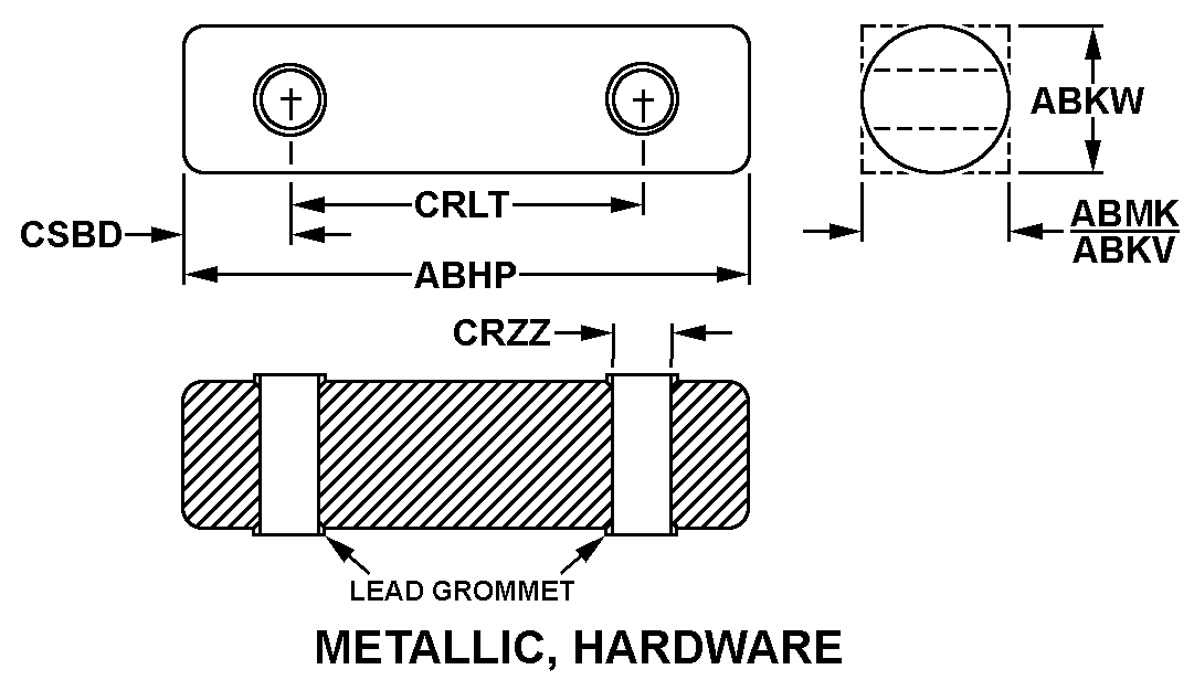 METALLIC, HARDWARE style nsn 5970-00-954-5130